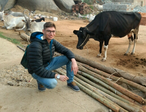 me with cow
